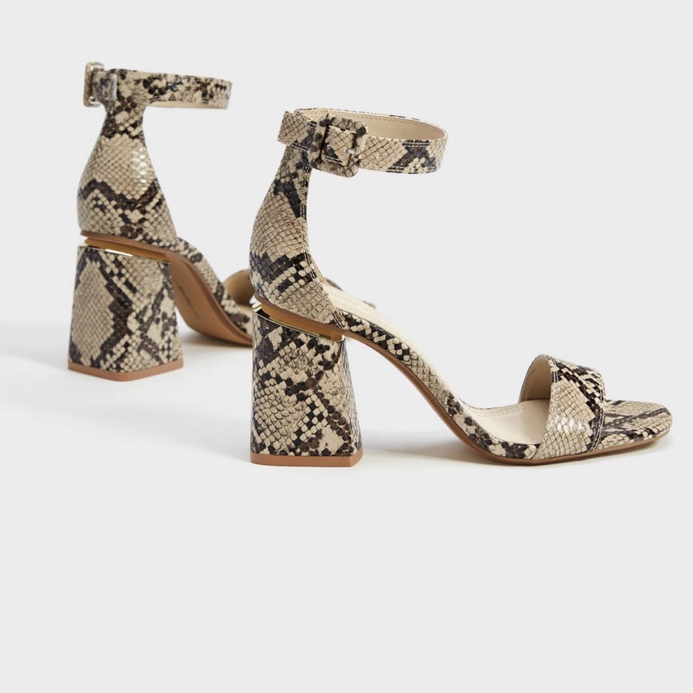 BERSHKA heel sandals